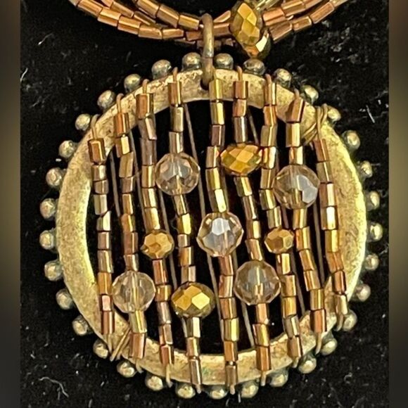 VINTAGE signed Cookie Lee 20” genuine crystal & glass beaded necklace - Picture 2 of 7